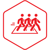 high traffic walkways and outdoor patios or areas subjected to intermittently wet conditions